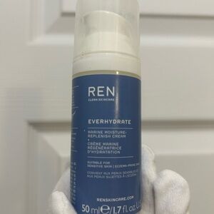 REN Everhydrate Marine Moisture-Replenish Cream - Blue 50ml / 1.7 fl. OZ No BOX